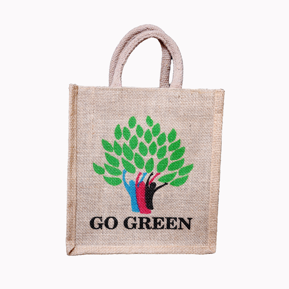 green ecofriendly jute bags